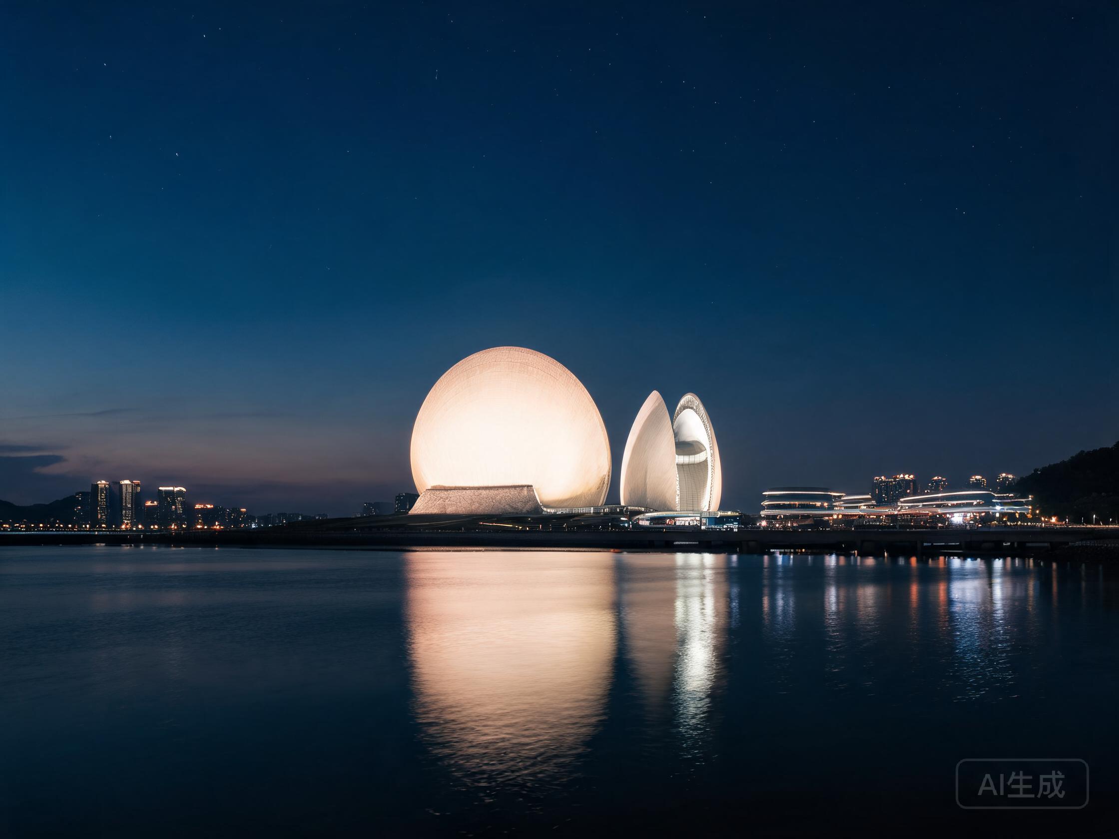 日月贝夜景